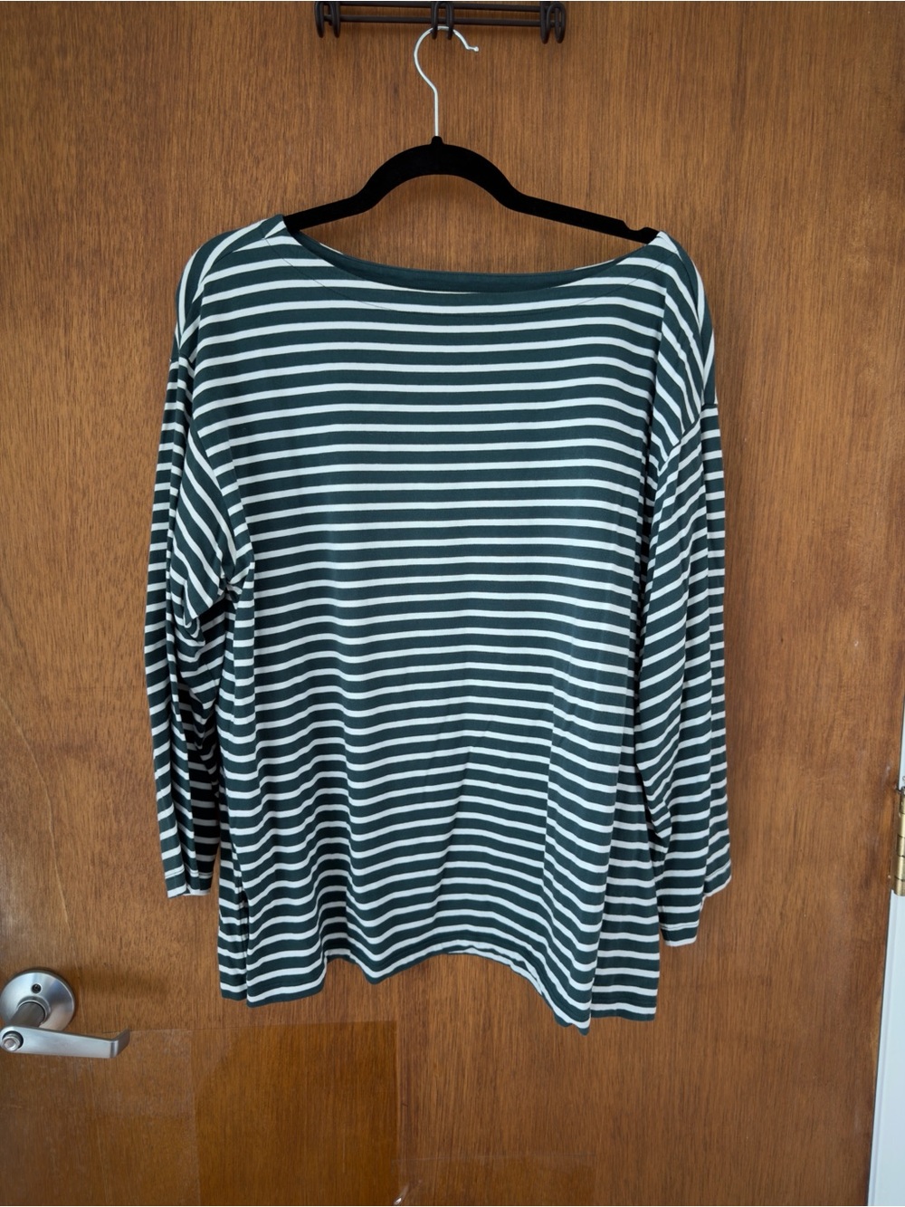 Universal Standard 2 for 1! Striped Boatneck Long-Sleeve Top